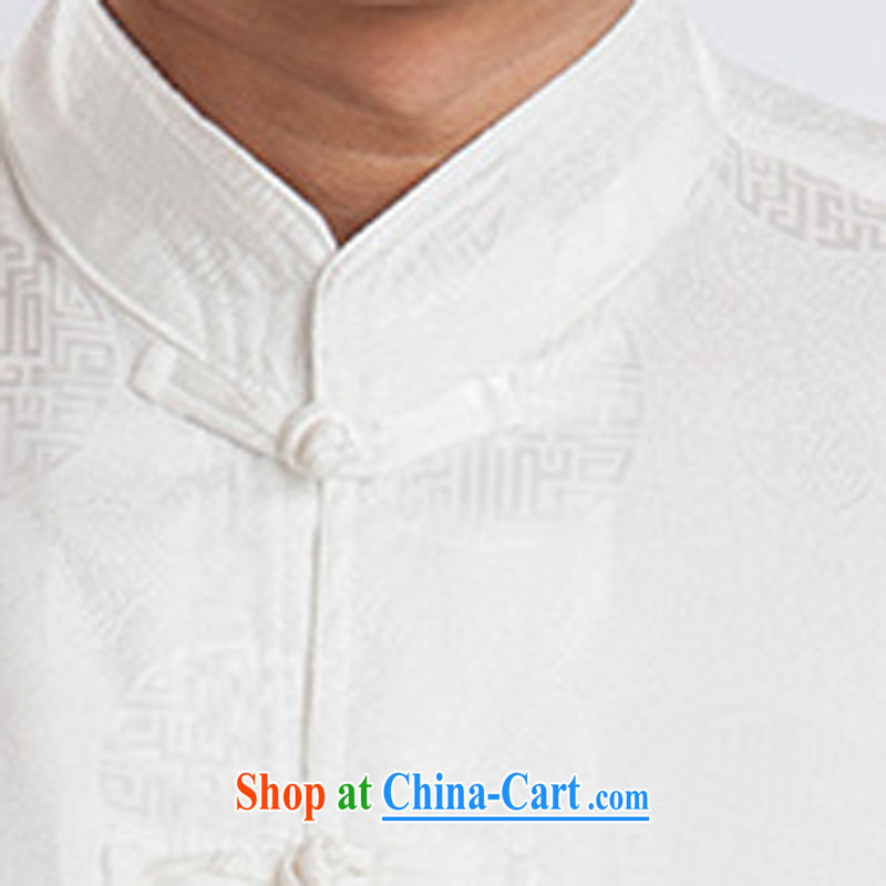 Men's Chinese silk High Tang replace summer short-sleeved, older boutique summer white 180, the child (MORE YI), shopping on the Internet