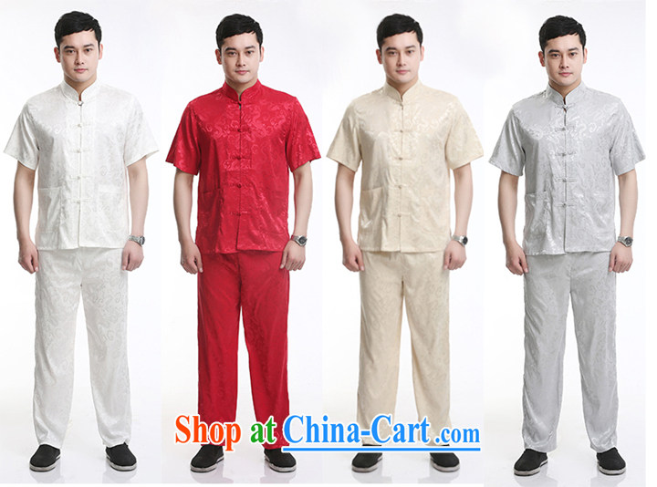 Chinese men and new short-sleeved Tang package installed in the Men's old men casual summer Chinese clothing elderly gray a 170 pictures, price, brand platters! Elections are good character, the national distribution, so why buy now enjoy more preferential! Health