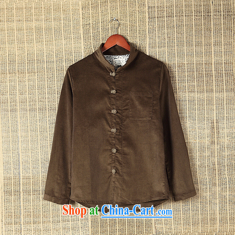 Dan Jie Shi C 56 Casual Shirt long-sleeved male and antique Chinese fall on China wind-tie shirt autumn and winter clothing men's card the color XXL, Dan Jie Shi (DANJIESHI), shopping on the Internet