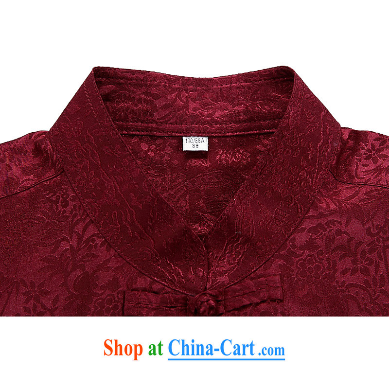 The Royal free Paul 2015 new Chinese men and the old men Tang long-sleeved T-shirt with old life clothing China wind Tang jackets package mail red 190, the Dili free Paul (KADIZIYOUBAOLUO), online shopping