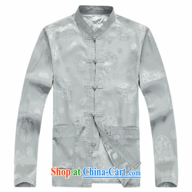The Royal free Paul 2015 Spring and Autumn and new Tang is in the Men's old men Tang replacing old life long-sleeved clothing Tang jackets men and Tang package Pack E-Mail beige/A 185, the Royal free Paul (KADIZIYOUBAOLUO), online shopping