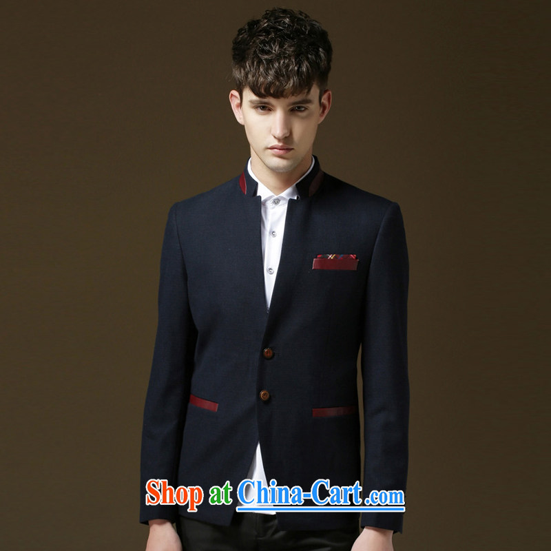 Tony Blair sent his 2015 spring and autumn, the Young Men's business, for collision color Korean Beauty suit smock jacket blue 54 (XXL) in Korean, and shopping on the Internet