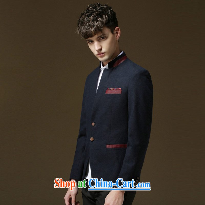 Tony Blair sent his 2015 spring and autumn, the Young Men's business, for collision color Korean Beauty suit smock jacket blue 54 (XXL) in Korean, and shopping on the Internet
