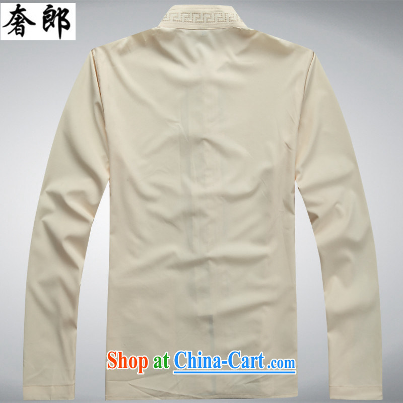 extravagance, Chinese style in a new paragraph in summer older Chinese, served long-sleeved T-shirt and pants and Chinese stamp duty cotton the Chinese Kit jogging service Tai Chi Kit beige Kit 190/XXXL, extravagance, and shopping on the Internet