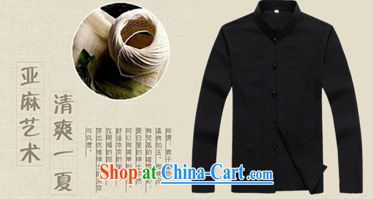 Become familiar with the new men's Chinese Long-Sleeve Shirt, older persons smock spring and summer with Han-grandfather jacket with linen shirt jacket spring gown blue L/175 pictures, price, brand platters! Elections are good character, the national distribution, so why buy now enjoy more preferential! Health