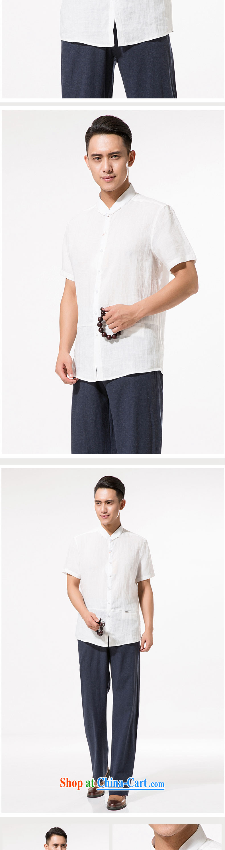 China ramie summer short-sleeved T-shirt, old men ramie Tang with XL men's cotton MA, for summer, short-sleeved T-shirt cotton the father with white XXXL/190 pictures, price, brand platters! Elections are good character, the national distribution, so why buy now enjoy more preferential! Health