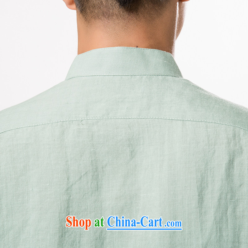 China ramie summer short-sleeved T-shirt, old men ramie Tang with XL men's cotton MA, for summer, short-sleeved T-shirt cotton the father with white XXXL/190, and mobile phone line (gesaxing), and, on-line shopping