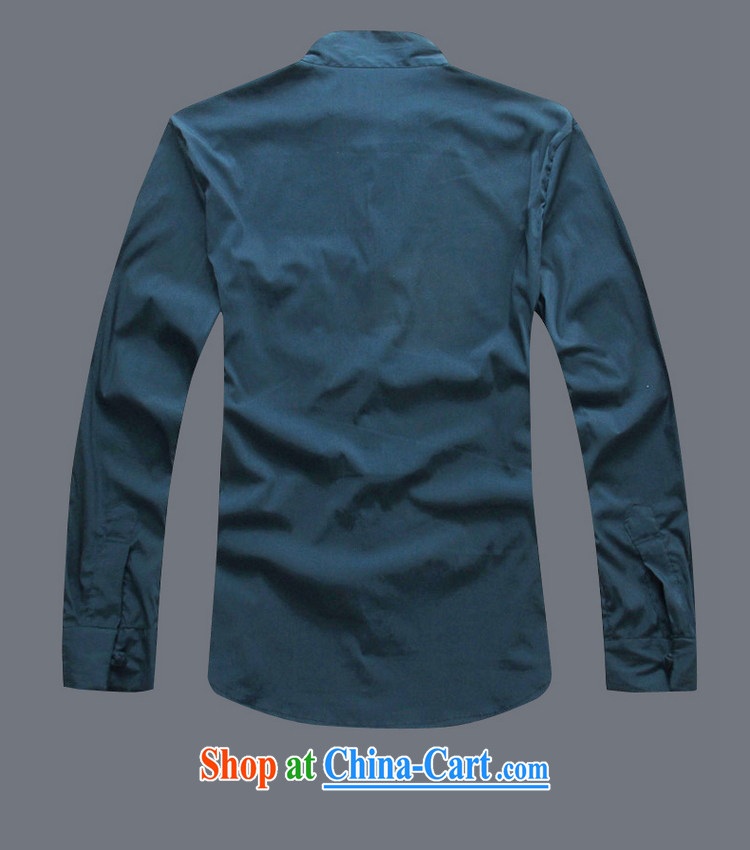 cool ocean New China wind men's Chinese shirt Chinese men's long-sleeved T-shirt ultra-thin national costumes, for summer dark green 42/180 pictures, price, brand platters! Elections are good character, the national distribution, so why buy now enjoy more preferential! Health