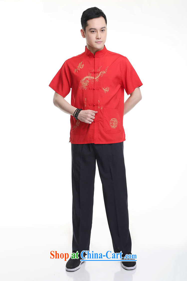 LBKZL 2015 summer New T shirts China wind summer cool, breathable sweat-wicking short-sleeved Chinese men's T-shirt, old Tang red 43 pictures, price, brand platters! Elections are good character, the national distribution, so why buy now enjoy more preferential! Health