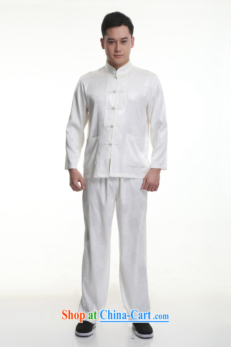 Silver armour middle-aged and older Chinese men and set new long-sleeved Chinese style Jubilee 1000 Han-male Chinese sauna silk Chinese leisure father red 180 pictures, price, brand platters! Elections are good character, the national distribution, so why buy now enjoy more preferential! Health