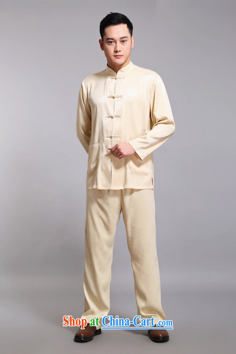 Silver armour middle-aged and older Chinese men and set new long-sleeved Chinese style Jubilee 1000 Han-male Chinese sauna silk Chinese leisure father red 180 pictures, price, brand platters! Elections are good character, the national distribution, so why buy now enjoy more preferential! Health