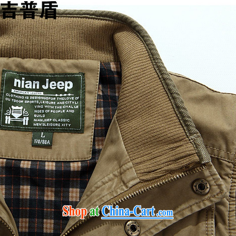 Jeep shield military mini-dress boy NIAN JEEP wind Yi Shen stylish pure cotton washable multi-pocket, a 5818 army green 4 XL, jeep shield, and, on-line shopping