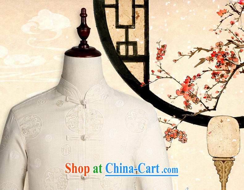 Van Gogh's Ho , old men Tang with long-sleeved cotton the Chinese, for shirt and linen, served CM 510 yellow 4 XL pictures, price, brand platters! Elections are good character, the national distribution, so why buy now enjoy more preferential! Health