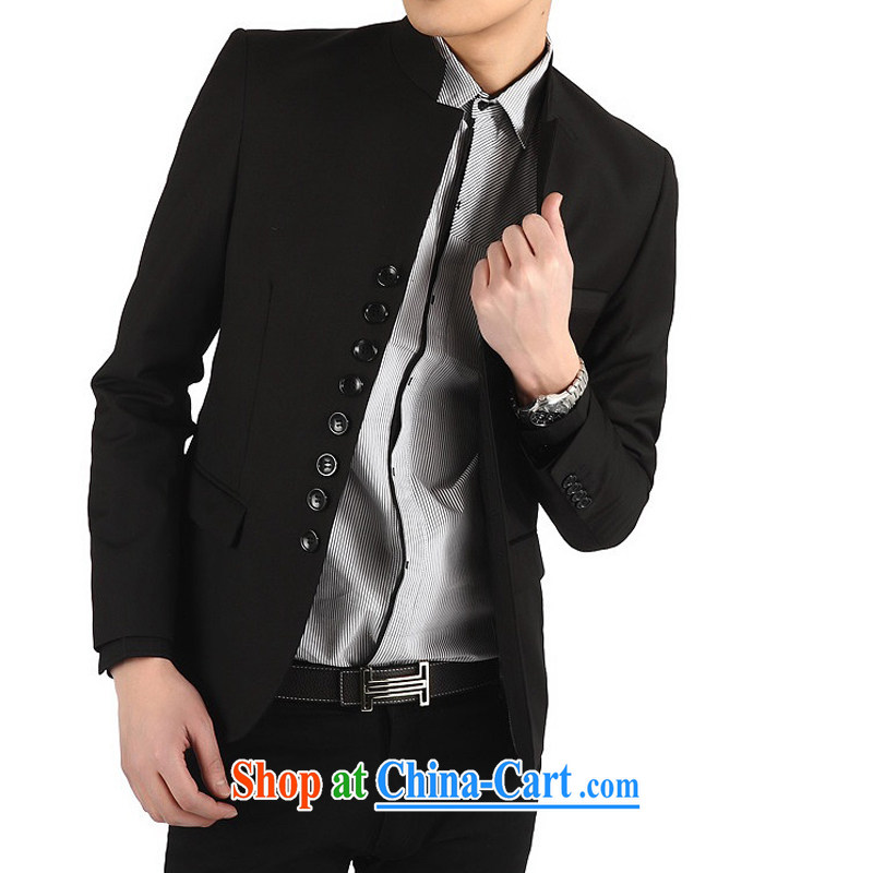 TGK 2015 autumn male new Korean casual suit boys, for cultivating small suit jacket men Tang with black smock XXXL, TGK, shopping on the Internet