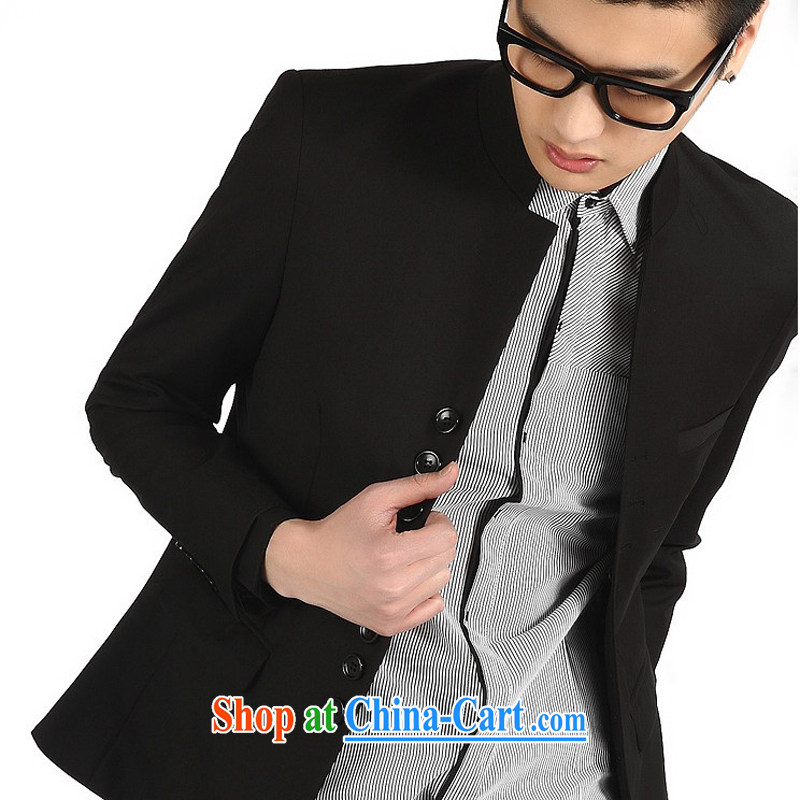 TGK 2015 autumn male new Korean casual suit boys, for cultivating small suit jacket men Tang with black smock XXXL, TGK, shopping on the Internet