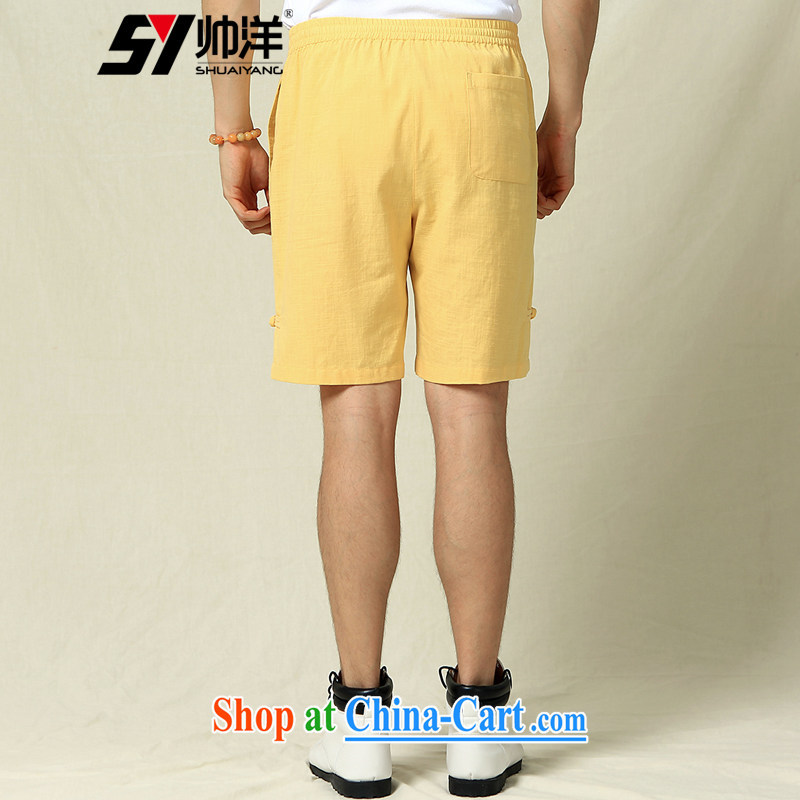 cool ocean 2015 summer New Men Tang dress shorts China wind pants Chinese the withholding of 5 pants Navy (shorts) 180/XL, cool ocean (SHUAIYANG), shopping on the Internet