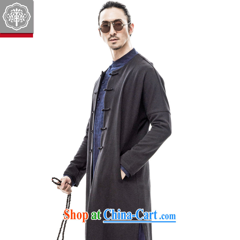 2015 fall/winter new paragraph tree Chinese men and Han-improved autumn tides, long coats, Chinese jacket men and Chinese Wind and Zeng Peiyan color 185/XXL, tree (EYENSREE), shopping on the Internet