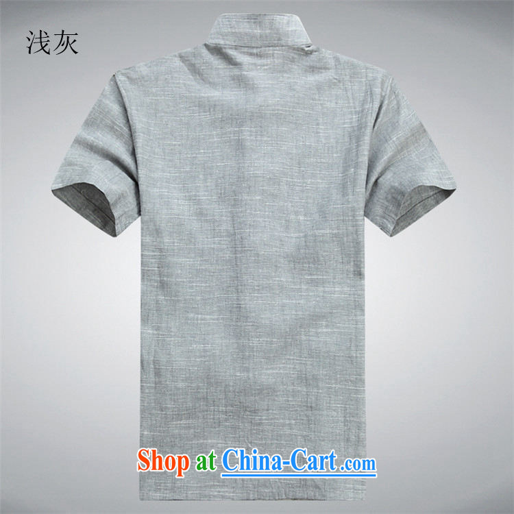 Putin's Europe in the New Men's Chinese short-sleeved summer linen china Chinese and middle-aged leading to the buckle men improved Chinese package half sleeve beige Kit XXXL pictures, price, brand platters! Elections are good character, the national distribution, so why buy now enjoy more preferential! Health