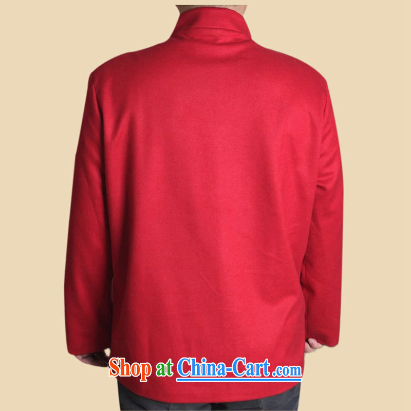 At stake the cloud-han-ethnic Chinese wind up for long-sleeved men's spring Chinese standard T-shirt jacket older Chinese DYF 717 red XXXL, stakeholders line cloud (YouThinking), and, on-line shopping