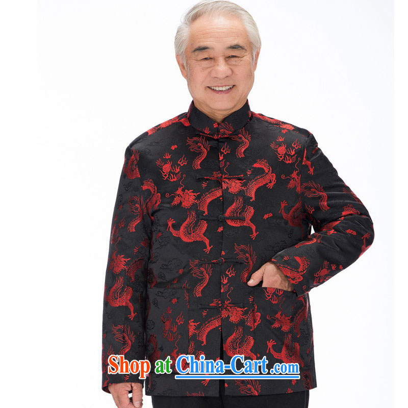 Stakeholders line cloud men's winter and cotton Chinese dragon Long-Sleeve manual tray for improved cultural China Clothing cotton clothing DYA 1211 black XXXL stakeholders, the cloud (YouThinking), and, on-line shopping
