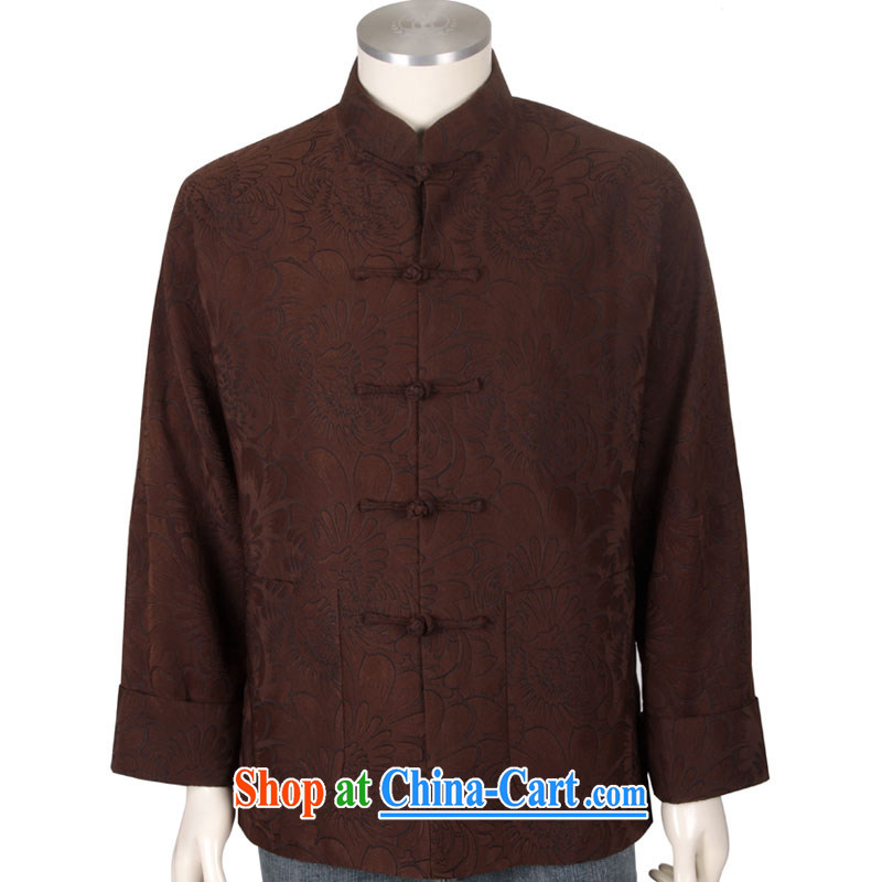 Stakeholders line cloud high quality Chinese long-sleeved T-shirt and elegant Daisy men Han-chinese DYA 1203 brown XXXL stakeholders, the cloud (YouThinking), and, on-line shopping