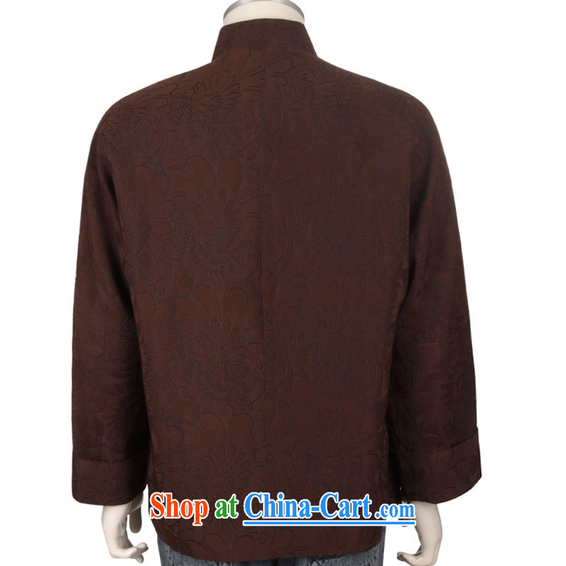 Stakeholders line cloud high quality Chinese long-sleeved T-shirt and elegant Daisy men Han-chinese DYA 1203 brown XXXL stakeholders, the cloud (YouThinking), and, on-line shopping