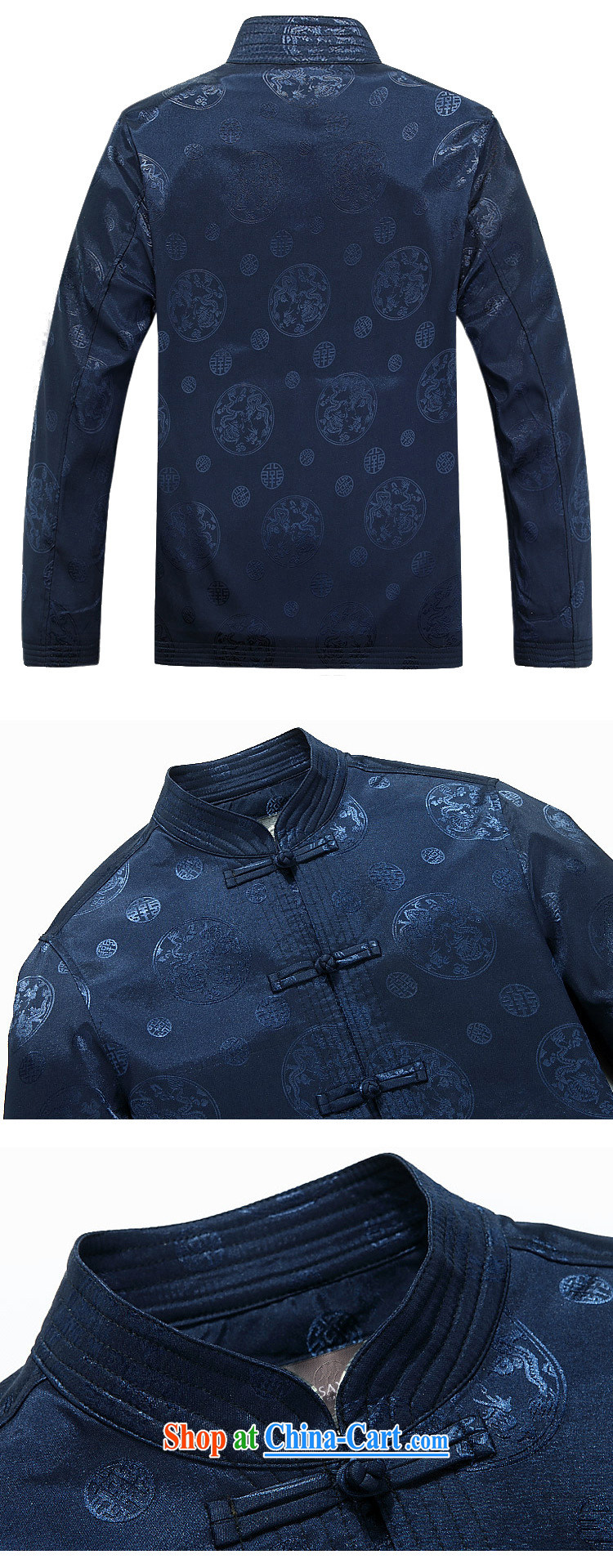 The stakeholders in the Cloud old men long-sleeved Tang jackets of ethnic-Chinese, for the dragon DY 9025 blue XXXL pictures, price, brand platters! Elections are good character, the national distribution, so why buy now enjoy more preferential! Health