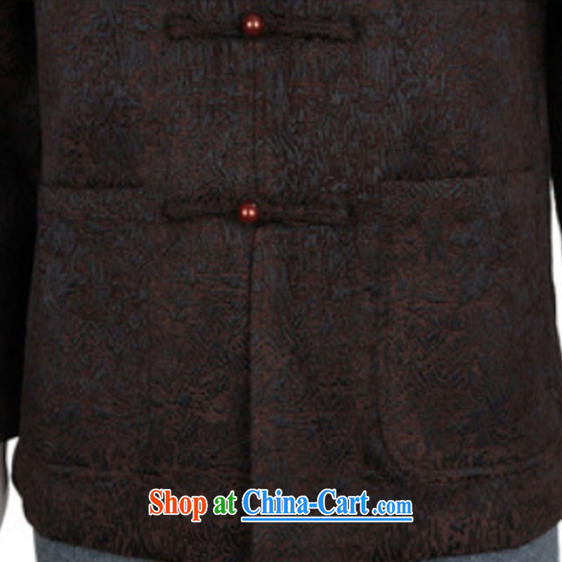 The stakeholders in the Cloud elderly Chinese father my grandfather was loaded with autumn and long-sleeved T-shirt Chinese jacket DY 1369 deep red XXXL stakeholders, the cloud (YouThinking), and, on-line shopping
