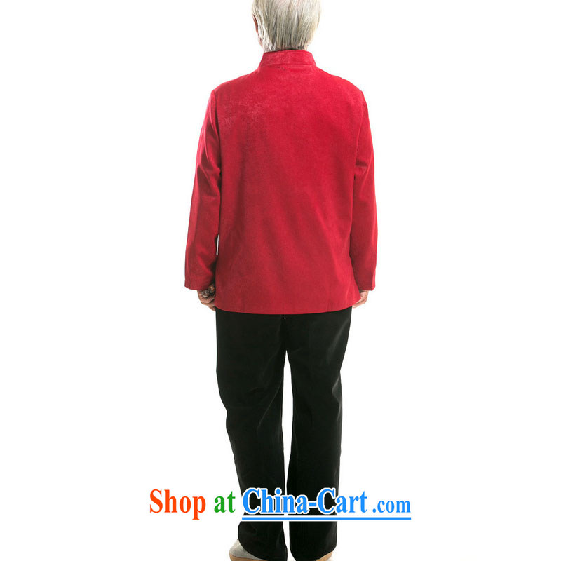 The stakeholders in the Cloud old men long-sleeved Chinese Chinese T-shirt older persons jacket DY 727 red XXXL stakeholders, the cloud (YouThinking), and on-line shopping