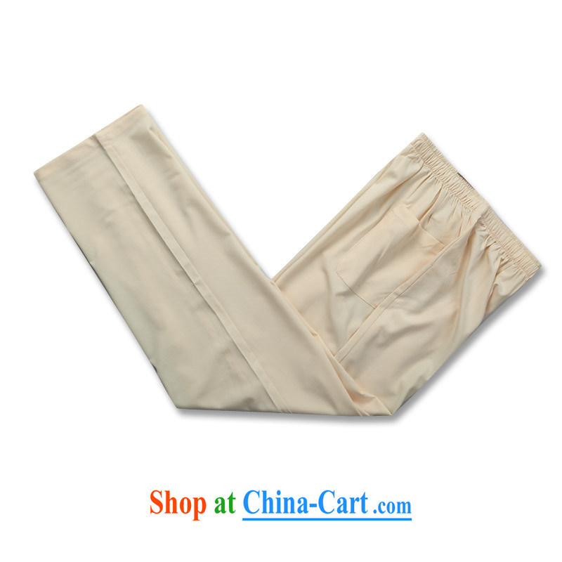 Putin's European men Tang replace short-sleeve kit (spring/summer with long-sleeved middle-aged and older Chinese short-sleeved Kit jogging with leisure package Han-beige Kit XXXL/190, Beijing (JOE OOH), online shopping