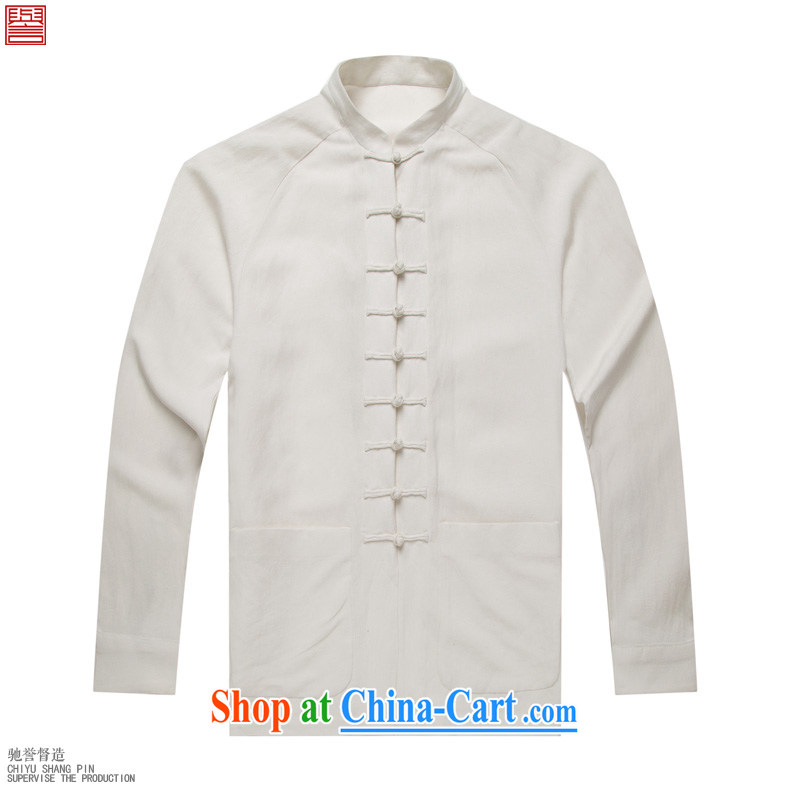 Internationally renowned Chinese male China wind spring long-sleeved Ethnic Wind Chinese, apply for a new smock-tie Han-men and white 4 XL pictures, price, brand platters! Elections are good character, the national distribution, so why buy now enjoy more preferential! Health