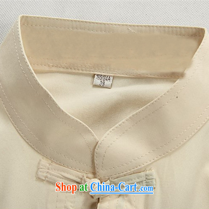 Putin's European men Tang replace short-sleeved Kit spring and summer with long-sleeved older persons in Tang replace short-sleeve kit Cornhusk yellow package XXXL, Beijing (JOE OOH), shopping on the Internet