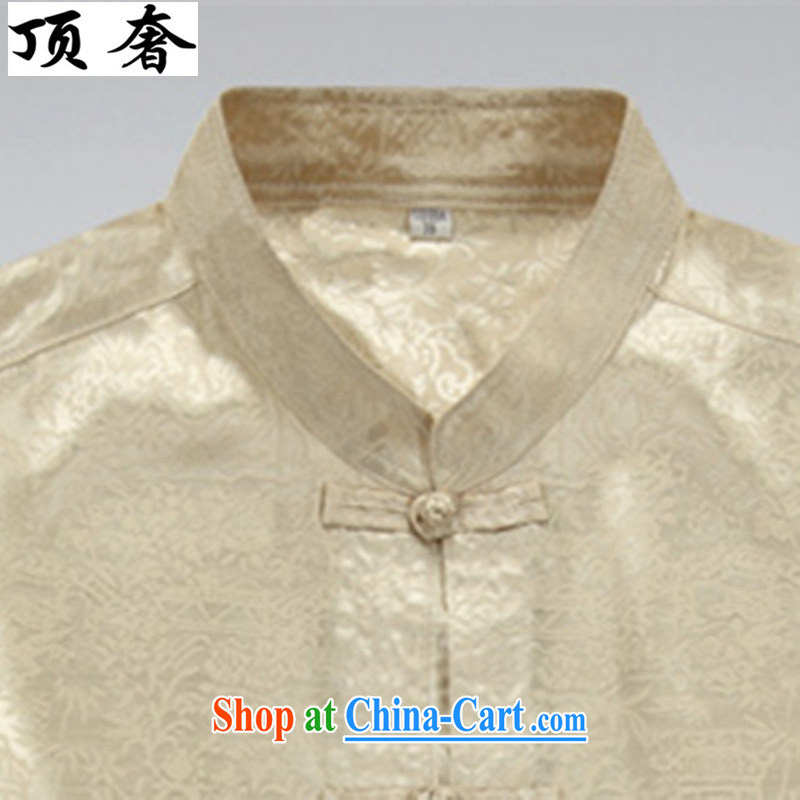 Top Luxury Spring and Autumn 2015 new long-sleeved Tang is set up for the service the charge-back relaxed version China wind older Kit Tai Chi Tang on the collar shirt beige Kit 43/190, and the top luxury, shopping on the Internet
