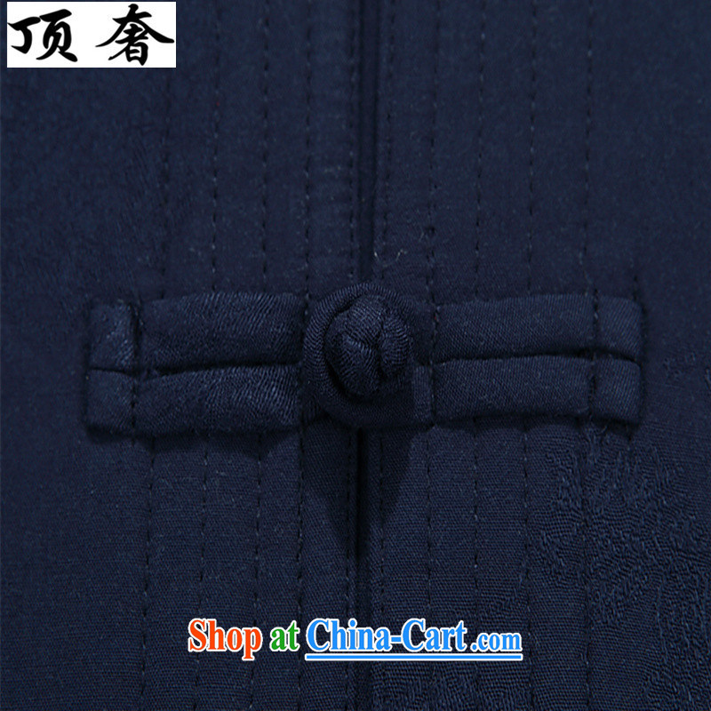 The top luxury 2015 from Iron Man Tang is included in the kit the new autumn and winter long-sleeved China wind Blue Lounge Tai Chi morning exercise ethnic Han-grandfather Tang replace 8801, blue package XXXL/190 and the top luxury, shopping on the Intern