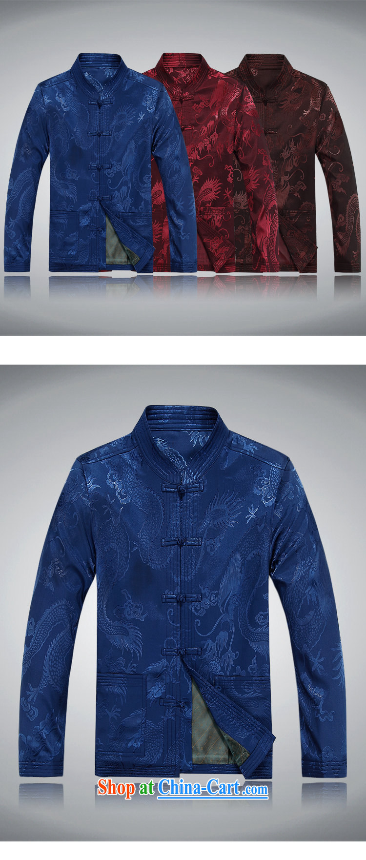 Top Luxury autumn and winter, and Tang is set up for the tie and jacket T-shirt dad in older Chinese jacket Chinese blue Han-red package XXXL/190 pictures, price, brand platters! Elections are good character, the national distribution, so why buy now enjoy more preferential! Health