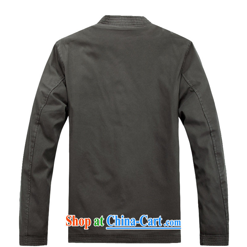 The chestnut mouse tang on men's long-sleeved spring new men Tang jackets jacket dark gray XXXL, the chestnut mouse (JINLISHU), and, on-line shopping