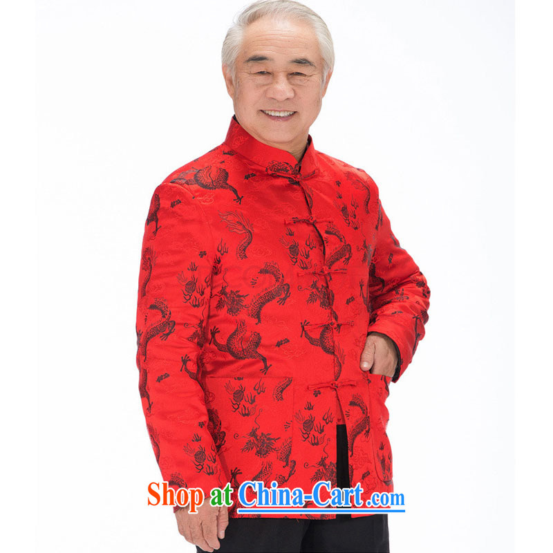 Stakeholders line cloud men's winter and cotton Chinese dragon Long-Sleeve manual tray for improved cultural China Clothing cotton clothing DYA 1211 red L stakeholders, the cloud (YouThinking), and, on-line shopping