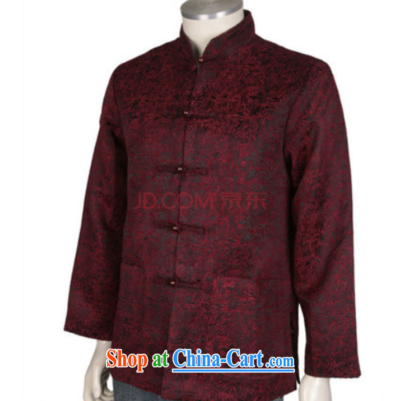 The stakeholders in the Cloud elderly Chinese father my grandfather was loaded with autumn and long-sleeved T-shirt Chinese jacket DY 1369 deep red L stakeholders, the cloud (YouThinking), and, on-line shopping