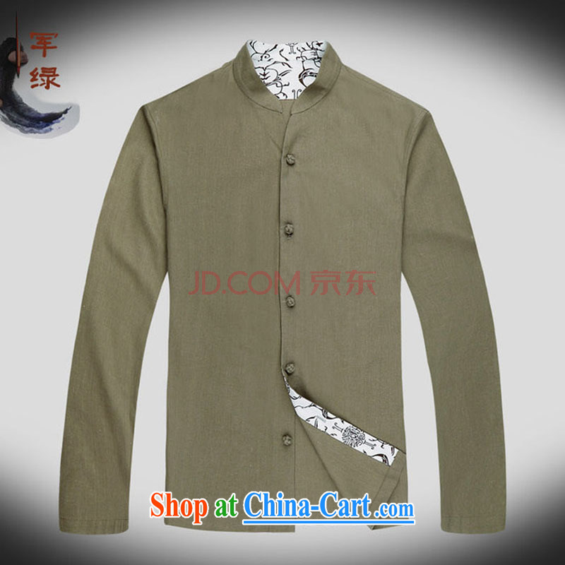 At stake line cloud long-sleeved China wind up for Chinese improved leisure tang on the code and national costumes, Autumn DY 053 army green M stakeholders, the cloud (YouThinking), and, on-line shopping