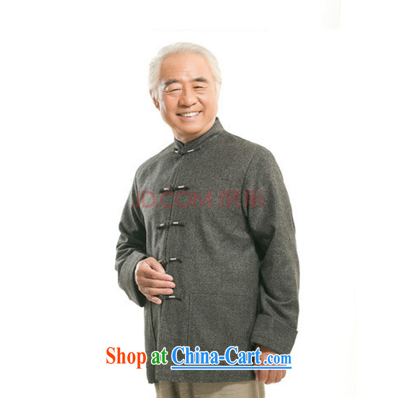 The stakeholders in the Cloud old men long-sleeved Chinese Chinese T-shirt older persons gross coat man's load DY 9821 light gray L stakeholders, the cloud (YouThinking), on-line shopping