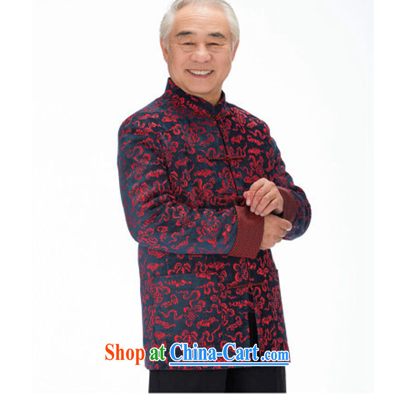The stakeholders in the Cloud old men sauna silk Tang replace leisure thick long-sleeved Tang replace Xiangyun ethnic wind men's Chinese jacket DY 1316 red L stakeholders, the cloud (YouThinking), and, on-line shopping