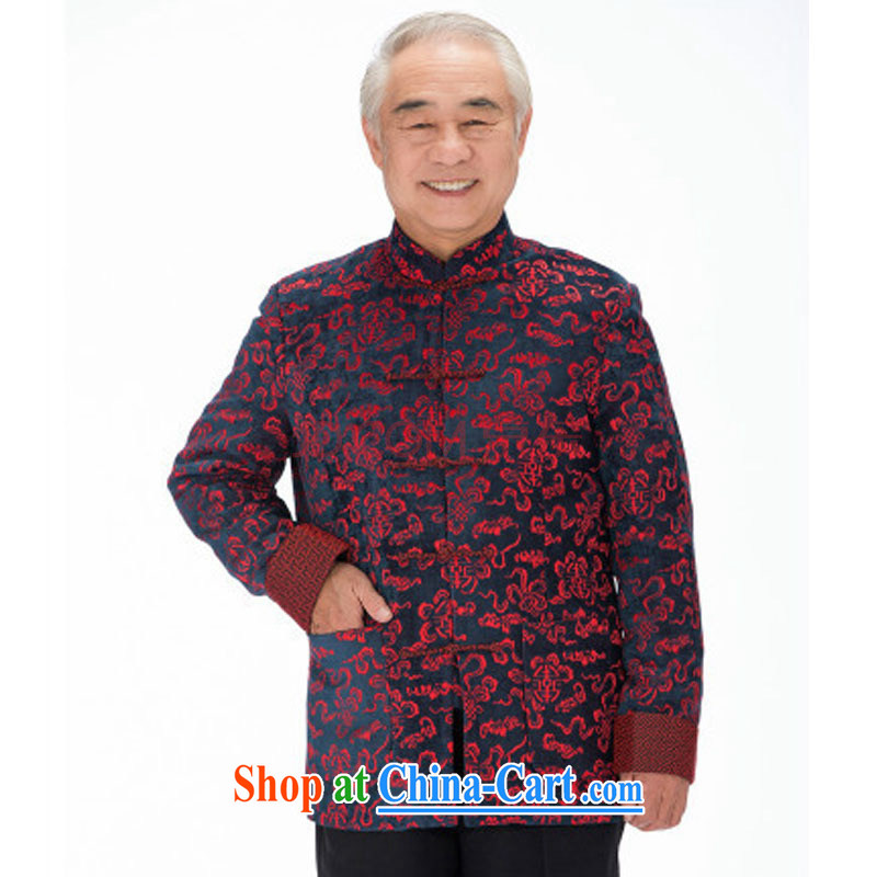 The stakeholders in the Cloud old men sauna silk Tang replace leisure thick long-sleeved Tang replace Xiangyun ethnic wind men's Chinese jacket DY 1316 red L stakeholders, the cloud (YouThinking), and, on-line shopping