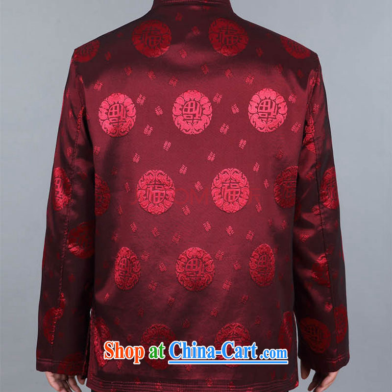 Stakeholders line cloud Chinese men's long-sleeved, older Chinese Han-happy father well field jacket DY 05 deep red M stakeholders, the cloud (YouThinking), and, on-line shopping