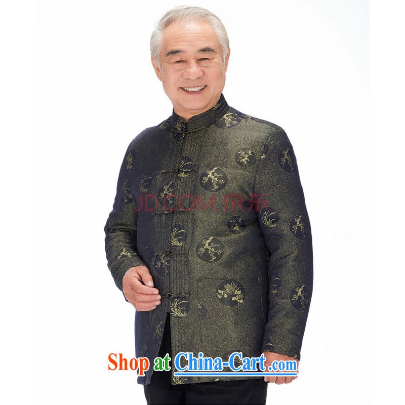 Stakeholders line cloud Tang with autumn and winter with thick quilted coat cotton suit Chinese improved Chinese shirt, old 腊梅 orchids flower DYD - 14,018 green M stakeholders, the cloud (YouThinking), and, on-line shopping