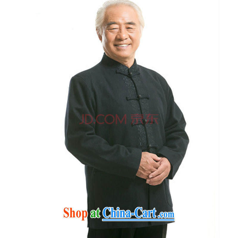 Stakeholders line cloud Chinese Spring, long-sleeved, older jacket T-shirt, clothing, for Chinese DY 0761 dark blue L stakeholders, the cloud (YouThinking), and, on-line shopping