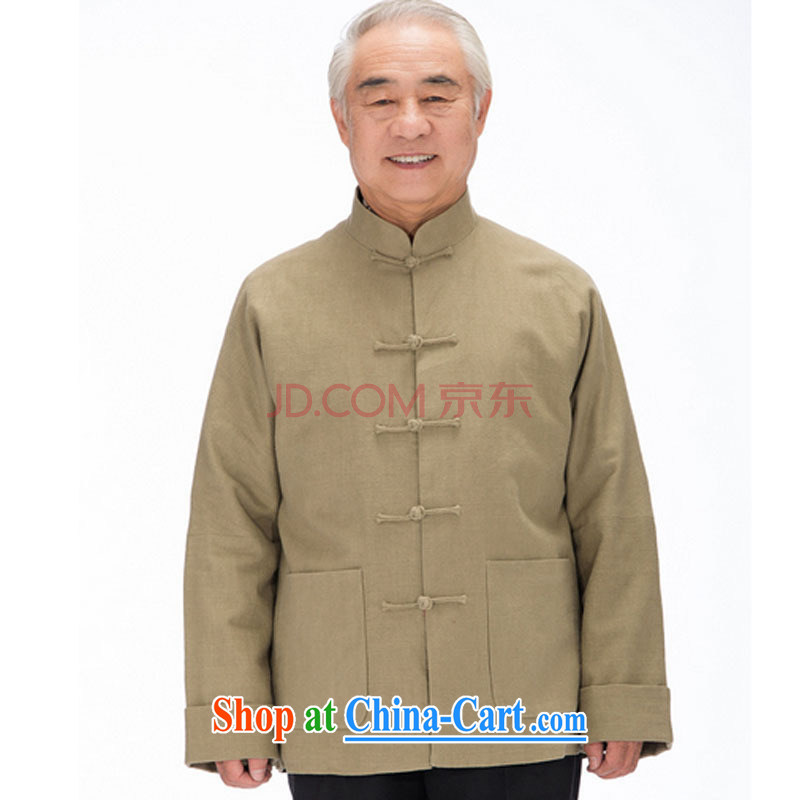 Line-of-long-sleeved Chinese leisure old men long-sleeved Tang with thick winter jackets DY 1320 yellow M stakeholders, the cloud (YouThinking), and, on-line shopping