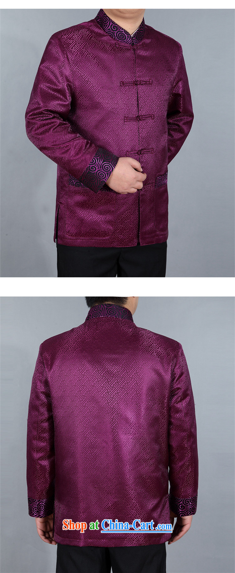 extravagance, autumn and winter New Tang with long-sleeved men and older persons in jacket coat, for my father the national costumes, clothing, and their Chinese and indeed increase cotton clothing purple XXXL pictures, price, brand platters! Elections are good character, the national distribution, so why buy now enjoy more preferential! Health