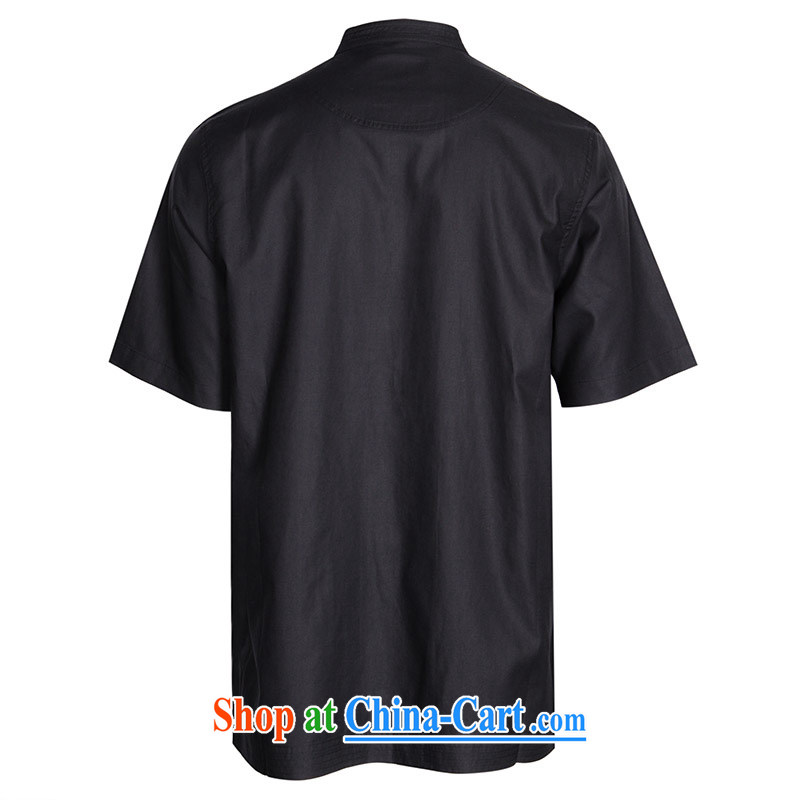 To Kowloon Tong on classic summer China wind men's casual short-sleeved shirt 5111 orange-red 48 code orange red 50 to Kowloon, shopping on the Internet
