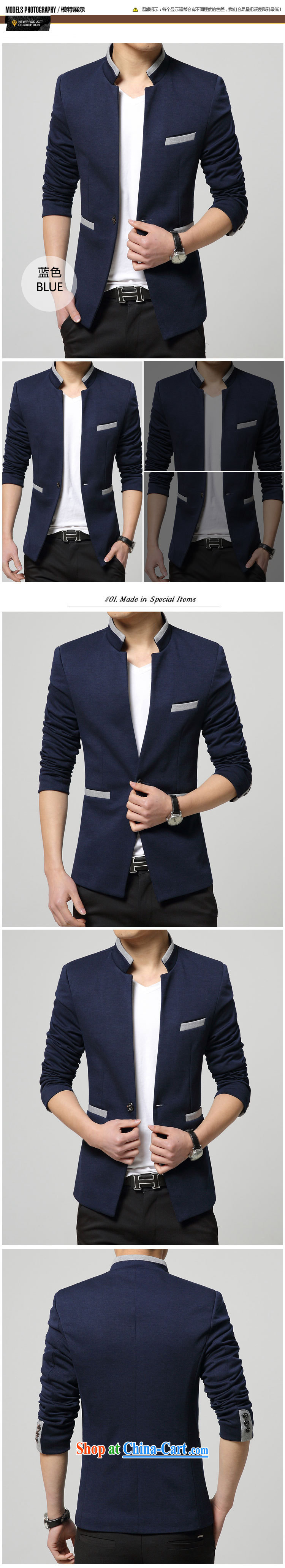 happy times men autumn smock new small suit Male Korean version, for cultivating, blue 4 XL pictures, price, brand platters! Elections are good character, the national distribution, so why buy now enjoy more preferential! Health