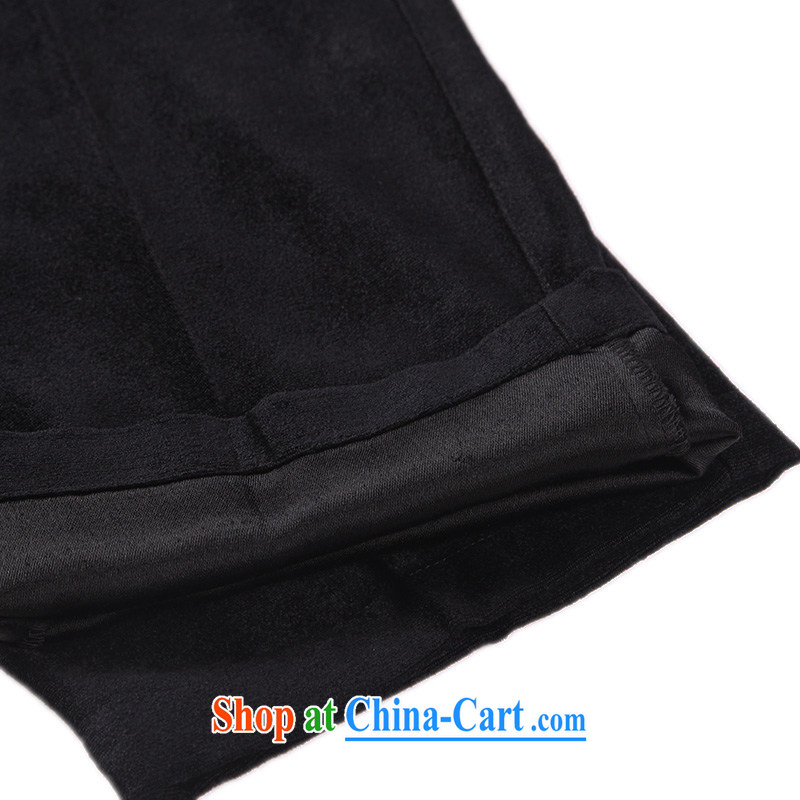To Kowloon Tong on China wind men's viscose casual trousers 14,571 black 48, black 52, to lung, shopping on the Internet